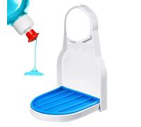 Support pour détergent à lessive | Plateau récupérateur d'égouttement pour adoucissant et porte-savon | Tient fermement sur les becs de bouteille de linge, garde la machine à laver, le sèche-linge et