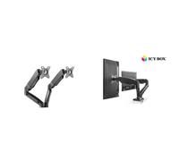 Support pour deux écrans Raidsonic ICY BOX IB-MS304-T avec base de bureau