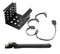 Support Pour Disque Dur Ssd De 2.5 À 3.5 Pouces, Adaptateur De Support De Montage En Métal Avec Câbles De Données Sata Et Câbles D'alimentation