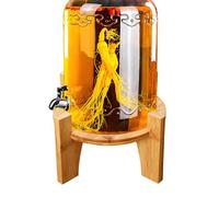 Support pour distributeur de boissons - Accessoire de fête en bois avec pieds | Distributeur de boissons et support d'eau, pour bar, maison, école, église, buffet, marchés en plein air, jours fériés