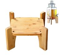 Support pour distributeur de boissons - Bois massif, plate-forme robuste, support pour distributeur de boissons, base de service polyvalente, design facile à placer | Pour la maison Cuisine Fête