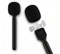 Support pour DJI Mic 3/2/Mini 2/Mini/Rode Wireless GO II/Osmo Pocket 3/4 Handle Rig Poignée Wireless Interview Lavalier Microphone sans Fil Adaptateur Handheld Griffe pour Hollyland Lark M1/Synco G1