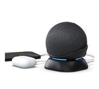 Support pour Dot 4/5e génération et smartphone - Support de charge avec USB-C/A - Deux ports de charge - Station de charge compatible avec iPhone/tablette (noir)