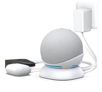 Support pour Dot 4/5ème génération et smartphone, support de charge avec USB-C/A, deux ports de charge, station de charge compatible avec iPhone/tablette, blanc
