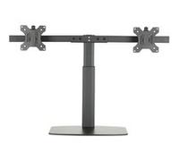 Ewent Support écran double à bras, ressort à gaz – 13–32" VESA 75/100, pivot 360°, 6,5 kg