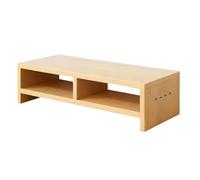 Support pour écran, organiseur de bureau à 2 couches pour bureau à domicile, support pour imprimante de bureau avec rangement pour ordinateur portable et électronique, élévateur de bureau Mu