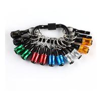 Support pour embouts de tournevis en alliage d aluminium avec tige hexagonale 1 4 pouce rallonge adaptateur vis perceuse porte-clés portable boucle verrouillage douille universelle rapide outils élect