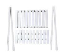 Support pour en bois | 2 niveaux support pour , support de fleurs, support pour avec échelle, étagères de rangement pour intérieur et extérieur, blanc, voir la description, voir