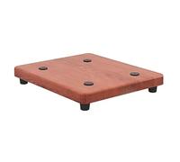 Support pour Enceintes De Bureau AV pour Platine Vinyle Antidérapant avec Coussin Amortisseur Convient Aux Composants Stéréo Platines Vinyles Lecteurs DVD Salons(Brown,20 * 40cm)