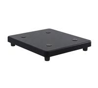 Support pour Enceintes De Bureau AV pour Platine Vinyle Antidérapant avec Coussin Amortisseur Convient Aux Composants Stéréo Platines Vinyles Lecteurs DVD Salons(Noir,20 * 30cm)