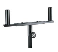 K&M Support pour enceintes 24105 – fourche 35 mm, écartement 310–490 mm, 2x25 kg, noir en acier