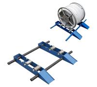 Support pour enrouleur de câble, rouleau de tambour robuste, capacité de | Distributeur de fil réglable pour une gestion efficace des câbles dans les installations électriques et les projets de