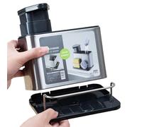 Support pour éponge de cuisine - Distributeur de lave-vaisselle 3 en 1 pour la cuisine - Multifonction - Organisateur d'évier de cuisine pour éponge à lessive