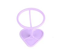 Support pour Éponge de Maquillage en Forme Cœur - Anti-Moisissure pour Beauty Blender, Organisateur Créatif & Rangement pour pour Vanité & Salle Bain pour Prévenir la Moisissure(Purple)