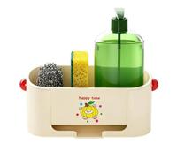 Support pour éponge d'évier de cuisine à séchage rapide et auto-drainant | Porte-éponge amovible pour brosse à récurer, brosse à vaisselle, outil de nettoyage, comptoir de salle de bain