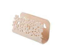 Support pour éponge d'évier de cuisine avec ventouse - En céramique - Réutilisable - Sans traces - Abricot