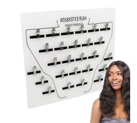 Support pour extensions de cheveux - Séparateur de cheveux en acrylique avec clip, d'affichage de la section de perruque | Suspension pour cheveux pour usage en salon - Organisateur de pinceaux