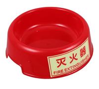 Support pour Extincteur en Plastique Rouge, Base Stable Anti-basculement | Extincteur Portable 1kg, Accès Rapide en Urgence, Bureau Maison Garage Sous-sol