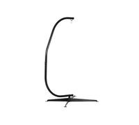 Outsunny Support de Fauteuil Suspendu, Support Chaise Suspendue, Base en X, Cadre en C, Boucle à Ressort Inclus, Cadre en métal Robuste, Charge Max.120 kg, 114 x 80 x 208 cm, Noir