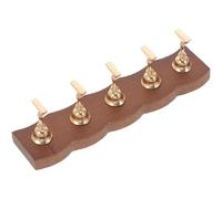 Support pour Faux Ongles à Pression en Bois et Alliage, avec Base | Peinture Mains sans Assistance, Stable pour Tailles Variées, Usage Maison et Présentation D'ongles, Base Incluse
