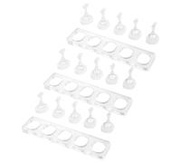 Support pour Faux Ongles D'entraînement en Acrylique, Rangée Unique | Présentation Claire des Échantillons, Design Non Magnétique, Compact, pour Faux Ongles et Nail Art, au Salon