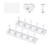 Support pour Faux Ongles - Organisateur Magnétique en Acrylique,Support Porte-Designs Faux Ongles - Pour Collection Manucure Salon Maison Table Coiffeuse Decoration Photo Femmes Filles