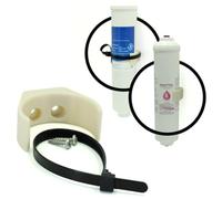 Support pour filtre à eau réfrigérateur, kit montage, pince, clips fixations, montage rapide sécurité démontage, compatible LG, Waterdrop, Samsung (1 diamètre)