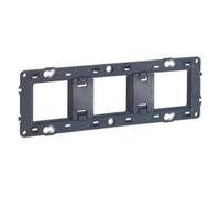 Support pour fixation à vis Batibox montage horiz/vert 3 postes ou 6 à 8 modules