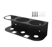 Support pour flacon pulvérisateur - Support de rangement robuste en acier avec revêtement en poudre, support mural pour 5 flacons pulvérisateurs, outil de résistance industrielle pour garage, atelier