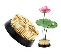 Support pour fleurs en forme de grenouille - En acier - Outil d'aiguille robuste en cuivre pour une aide à l'arrangement durable pour l'extérieur et la décoration de jardin