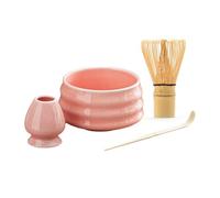 Support pour fouet à matcha naturel - Ensemble professionnel à matcha | Kit à matcha en bambou, fouet, bol à riz et cuillère pour la maison, la cuisine et la salle à manger. Cadeau idéal pour les