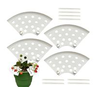 Support pour fraises de jardin | Structure de culture pour fraises, protection avec structure de 4 unités pour fleurs de jardin, pots et patio