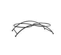 Support pour gamelles surélevées pour chaton - 27 x 7,5 x 12,5 cm - Arche noire - 27 x 7,5 x 12,5 cm