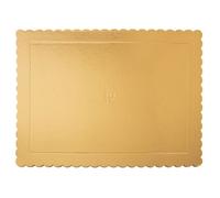 Podkład pod tort - Orion - Złoty - Prostokątny - 40x30 cm - Dwustronny