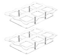 Support pour gâteaux et gâteaux - rehausseurs transparents pour servir des desserts et des aliments | Supports d'affichage pour desserts | pour la table, les fêtes, les anniversaires, les mariages