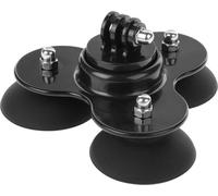 Support pour GoPro HERO 6 5 4 3 + 3 2 SJCAM SJ4000 Triangle Suction Cup Camera Stand Go Pro Accessories in Black Car