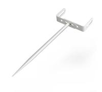 Support Pour Gouttière Ajustable pour en Fer 2-5 Pouces Storm-Proof | Installation pour facile par piquet pour sol stabilité élevée par attaches convient pelouses cours extérieurs bâtiments