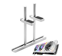 Support pour GPU, support anti-affaissement, 12 x 14 x 14 x 1,9 cm, support robuste en alliage d'aluminium, outil de montage peu encombrant pour l'installation de montage vidéo, noir ou blanc