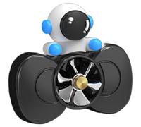 Support pour grille d'aération de voiture avec lame rotative et design astronaute pour diffuseur d'aromathérapie, 5 parfums inclus