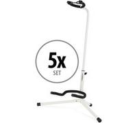 Lot de 5 Réglable Stand Support rembourré Acoustic Electric Guitar Trépied Blanc