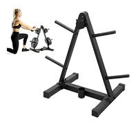 Support pour haltères, arbre de poids olympique, support pour disques d'haltères avec 4 supports pour haltères, de rangement pour disques de poids, pour intérieur, salle de sport, fitness