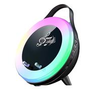 Support pour haut-parleur sans fil: affichage avec lumière , sortie audio Hi Fi rechargeable, base de charge à induction, design ergonomique portable | Maison Chambre de bureau Appartement Voyage