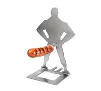 Support pour hot-dog pour grill, support à saucisses en forme humaine résistant à la rouille | Support créatif pour saucisses | pour viande, poulet, bœuf, porc, poisson, jardin, camping, fête