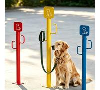 Support pour Laisse Moderne d'extérieur - Ce Support Multicolore maintient la Laisse de Votre Chien en Toute sécurité. Portable, il est idéal pour Le Jardin ou Les Voyages.