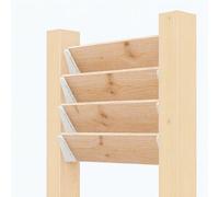 Support pour Lames Orientables de 27 mm, Aluminium pour Claustra, Persiennes, BSO, Pergolas - Installation DIY - Compatibilité lames alu et bois (BLANC RAL9010)