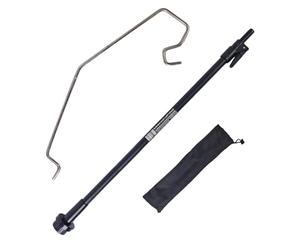 Support pour lanterne extérieure : cadre en acier inoxydable, poteau télescopique réglable, rotation multi-angles, rangement peu encombrant | Kit d'accessoires d'éclairage photo paire