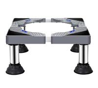 Support pour lave-linge avec pieds de renfort Support pour lave-linge Socle pour lave-linge Socle pour réfrigérateur, Charge 200 kg, largeur et hauteur réglables (40-65 cm, 21-24 cm)