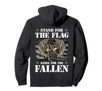 Support pour Le Drapeau à Genoux pour Les Forces armées Tomb Sweat à Capuche