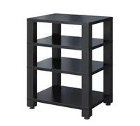 Support pour lecteur de disques stéréo robuste - Tour multimédia AV et stockage de divertissement - 60 x 48 x 78,5 cm - Noir profond - Parfait pour home cinéma et systèmes de musique