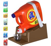 Support pour lessive TidyFriend avec bac d' gouttage et porte-savon avec pieds antid rapants en caoutchouc pour une organisation optimale de l'es